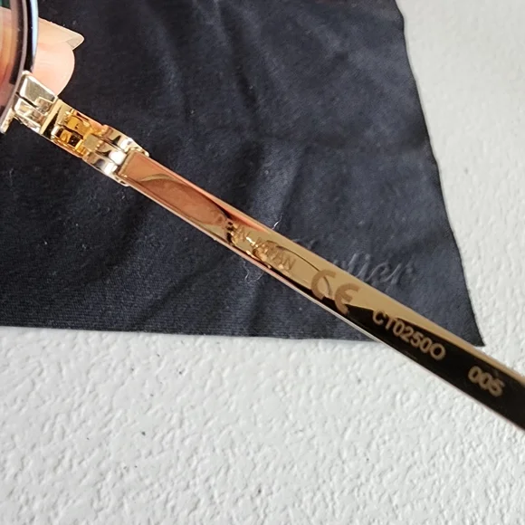 CARTIER - gold frames - Picture 5 of 5